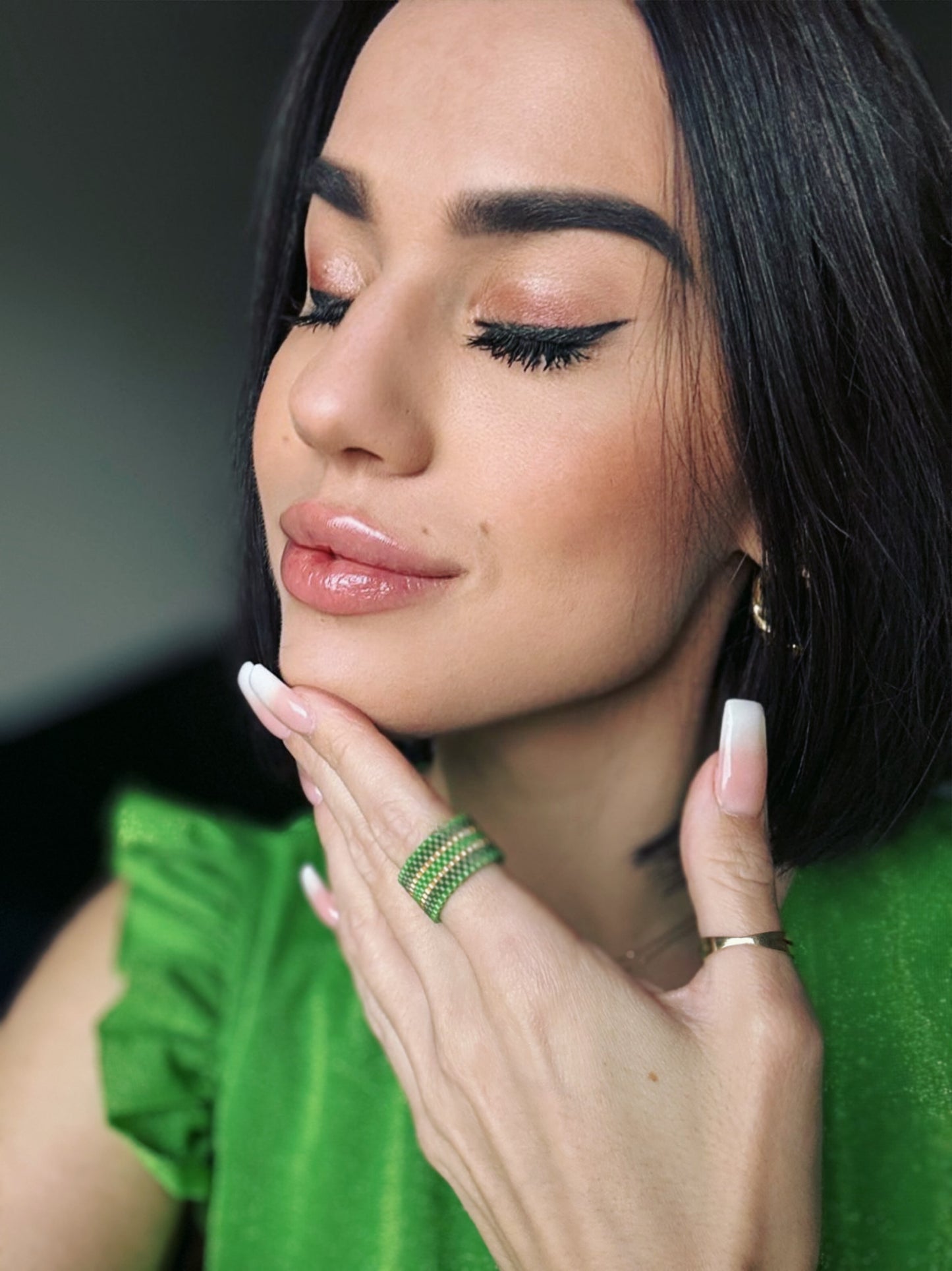 Korálkový prsten Paseky