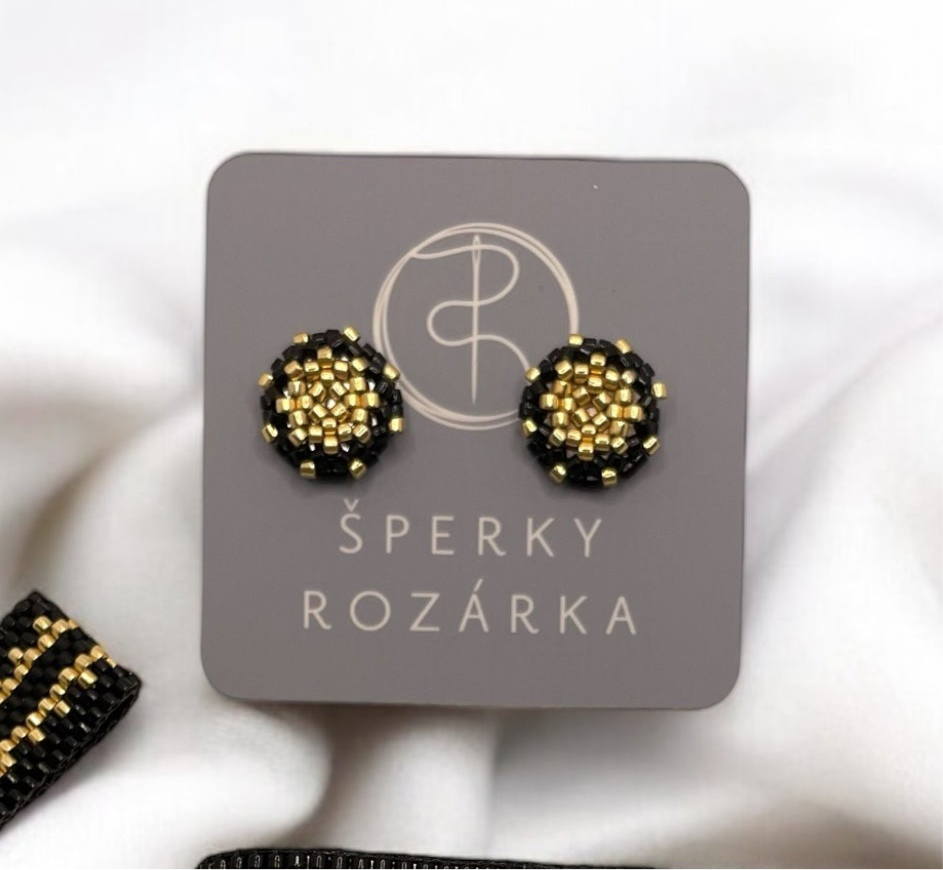 Náušnice Hvězičky černé