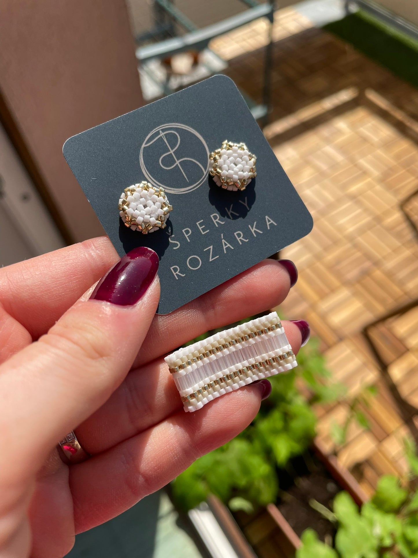 Korálkový prsten Boží dar