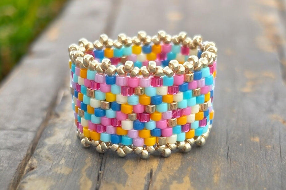 Korálkový prsten Popelka