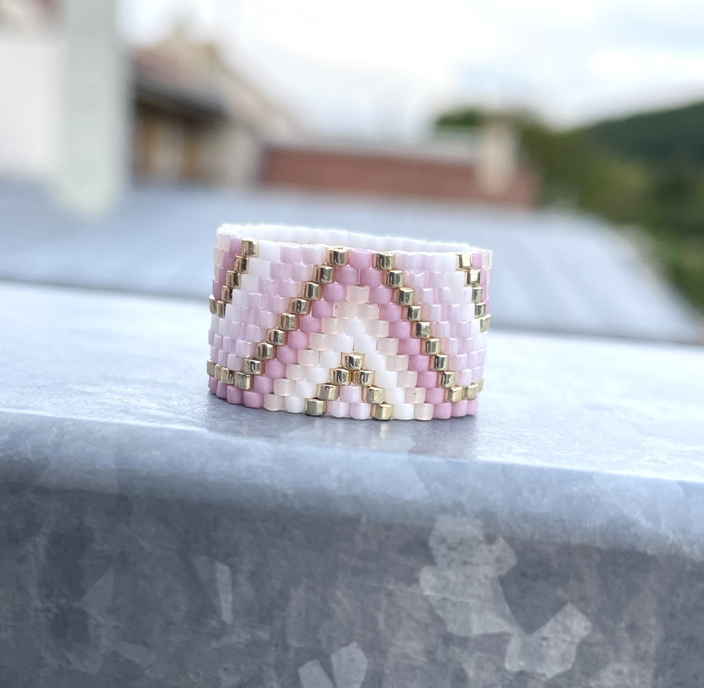 Korálkový prsten Svatý kopeček