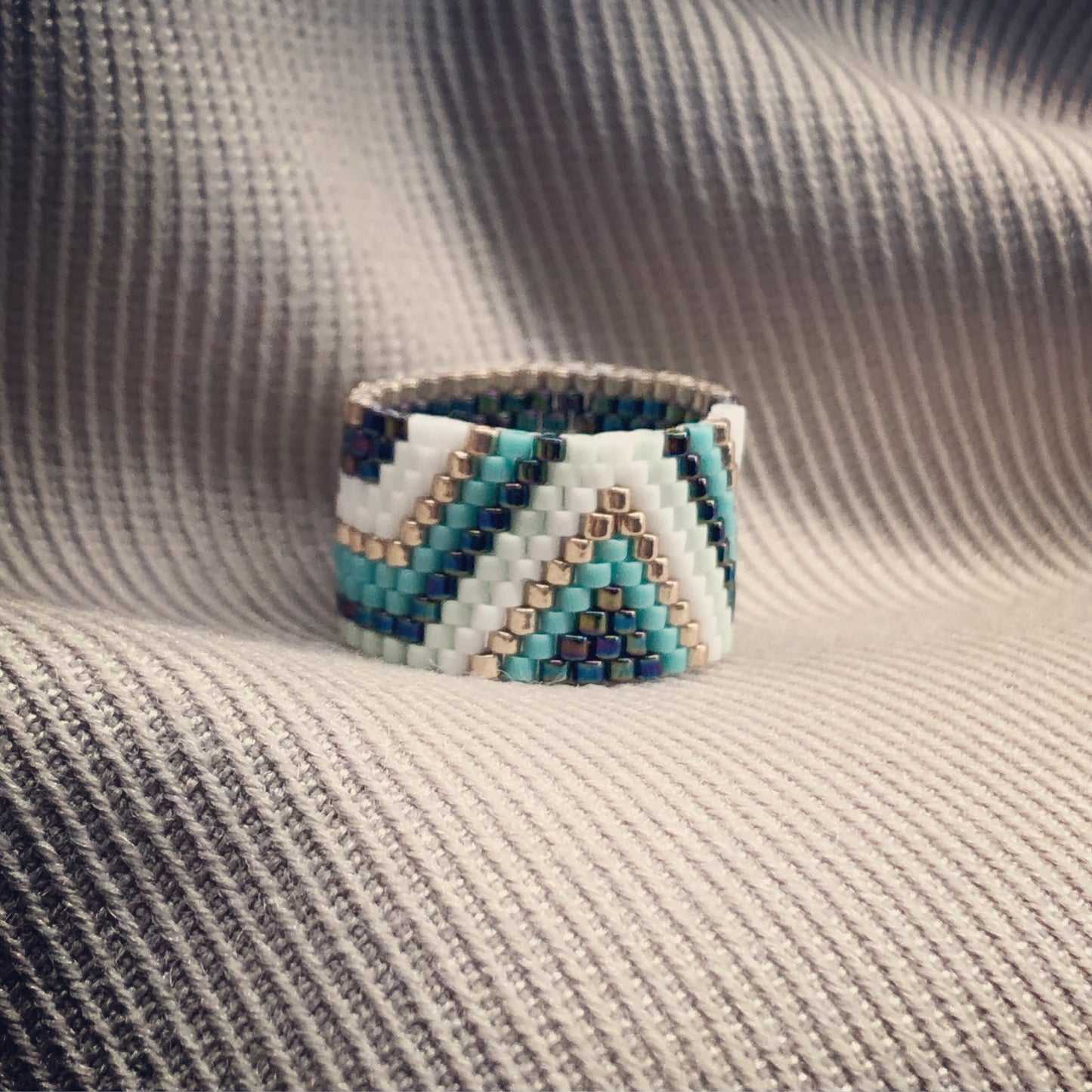 Korálkový prsten Pustevny