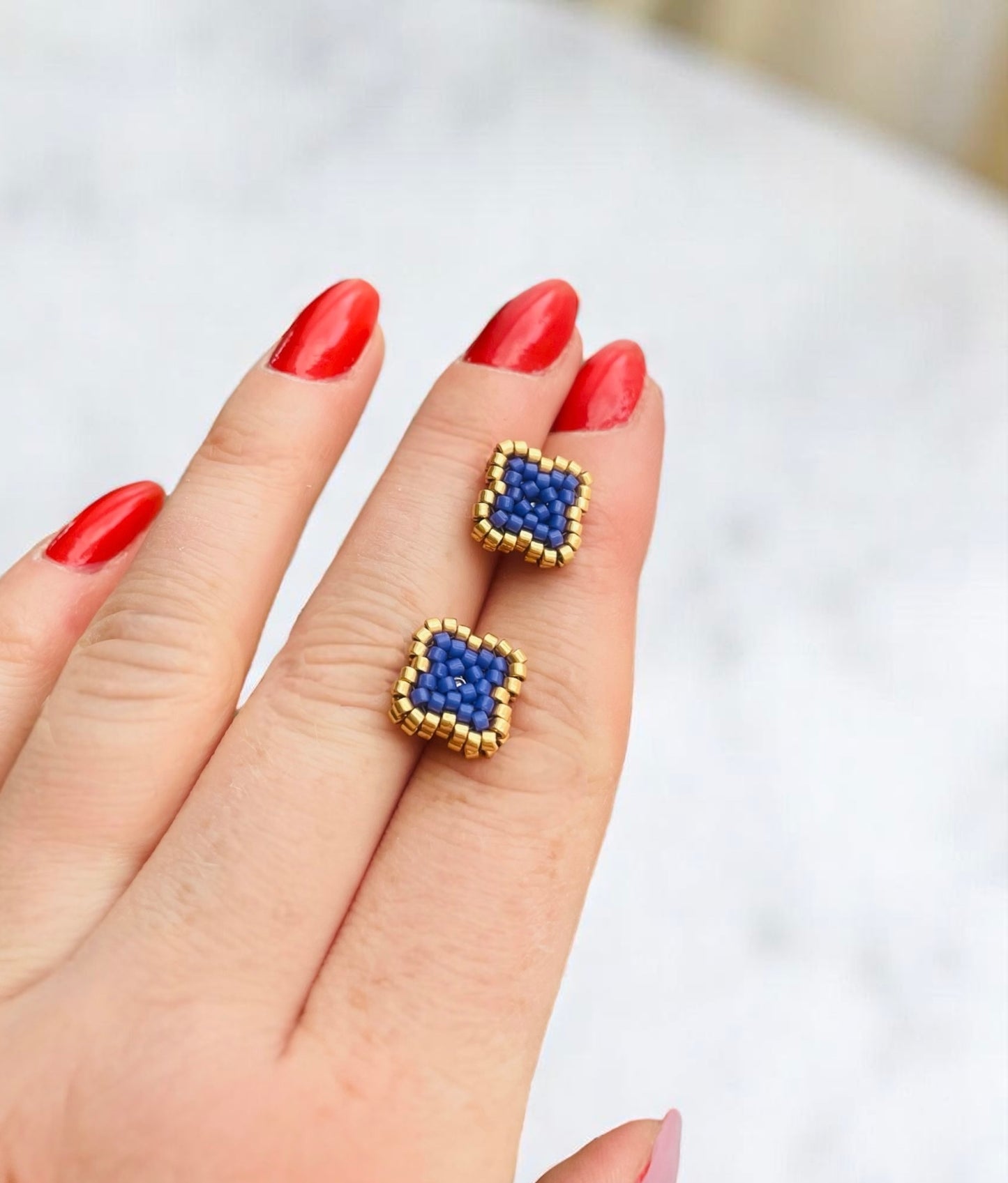 Náušnice modrý čtyřlístek 🍀