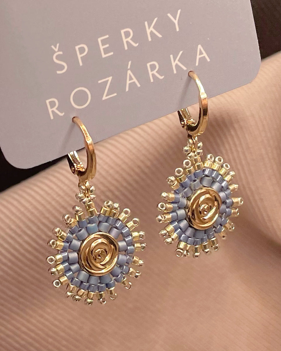 Náušnice Modré slunce