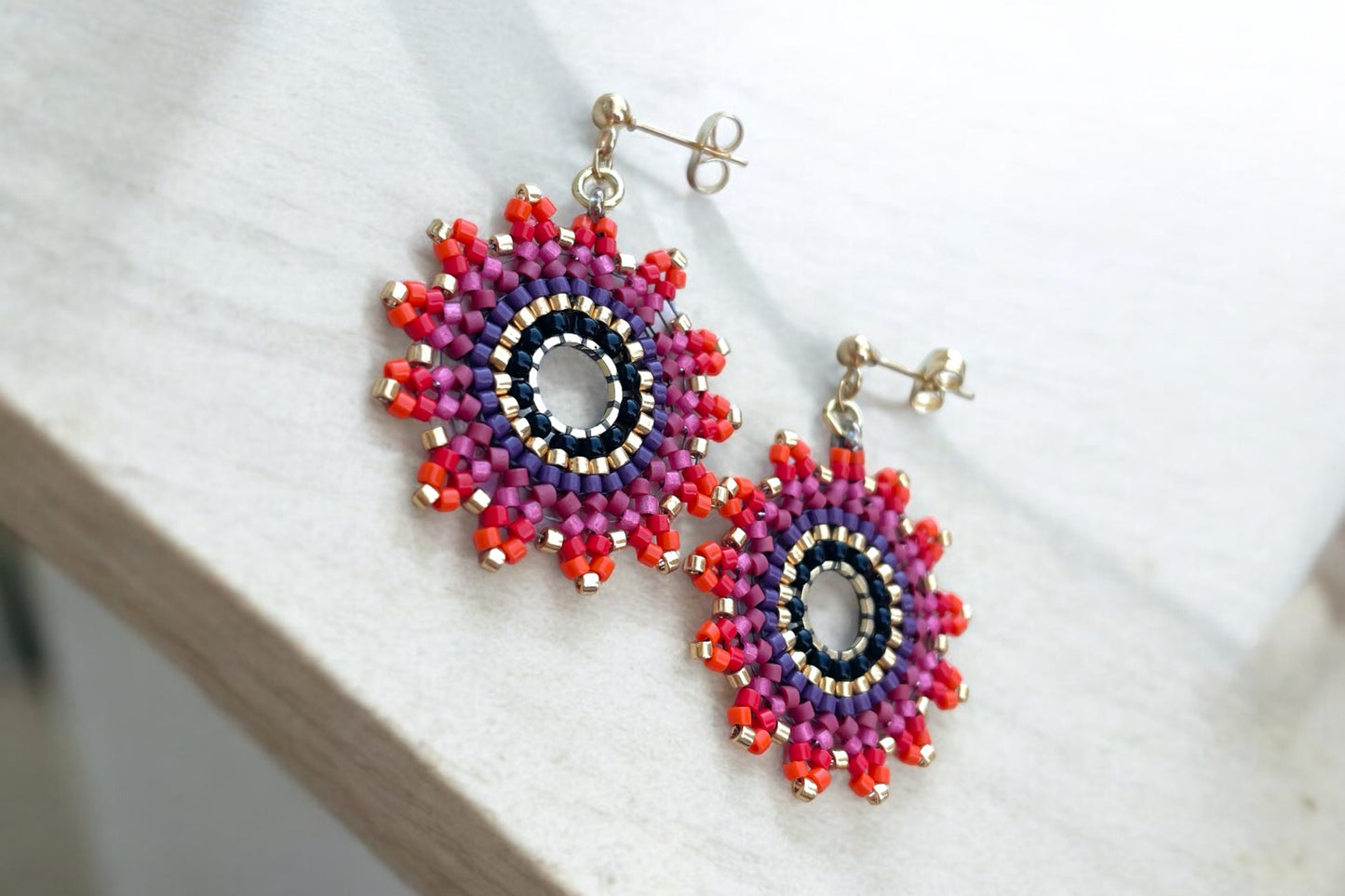 Náušnice Rudé slunce