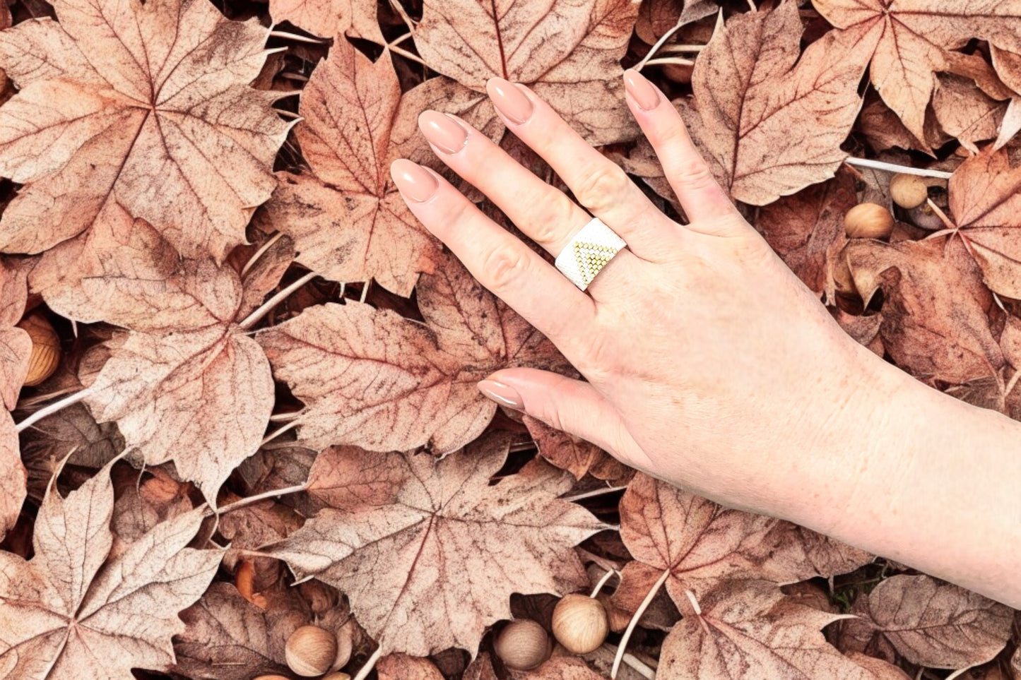 Korálkový prsten Zlaté hory