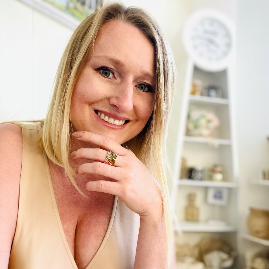 Korálkový prsten Děvín