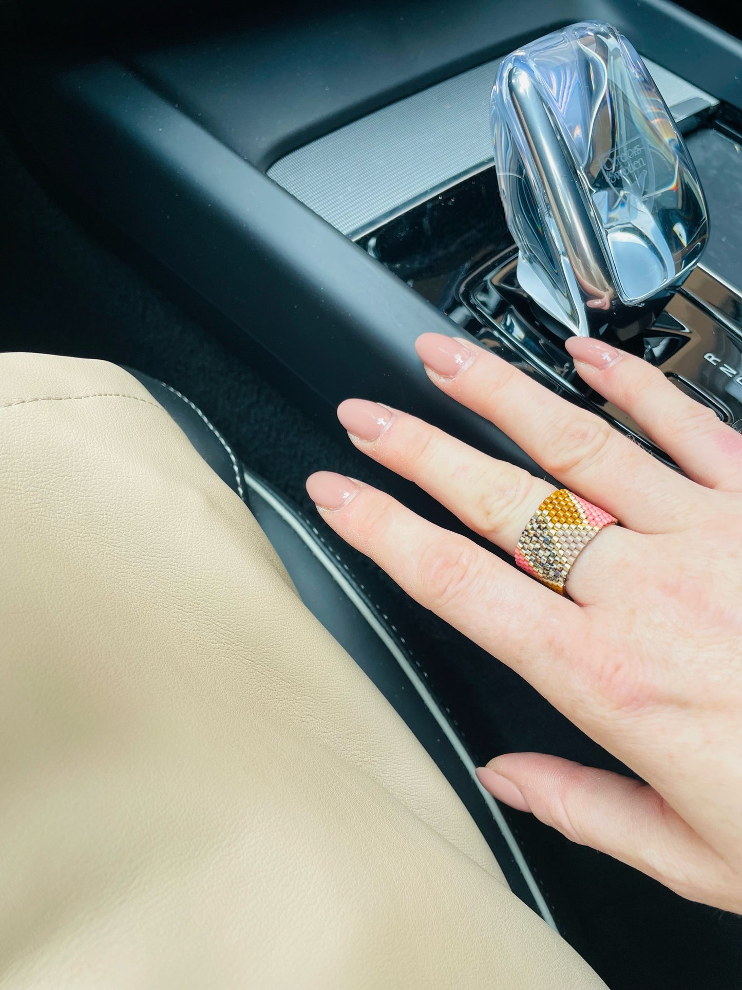 Korálkový prsten Děvín